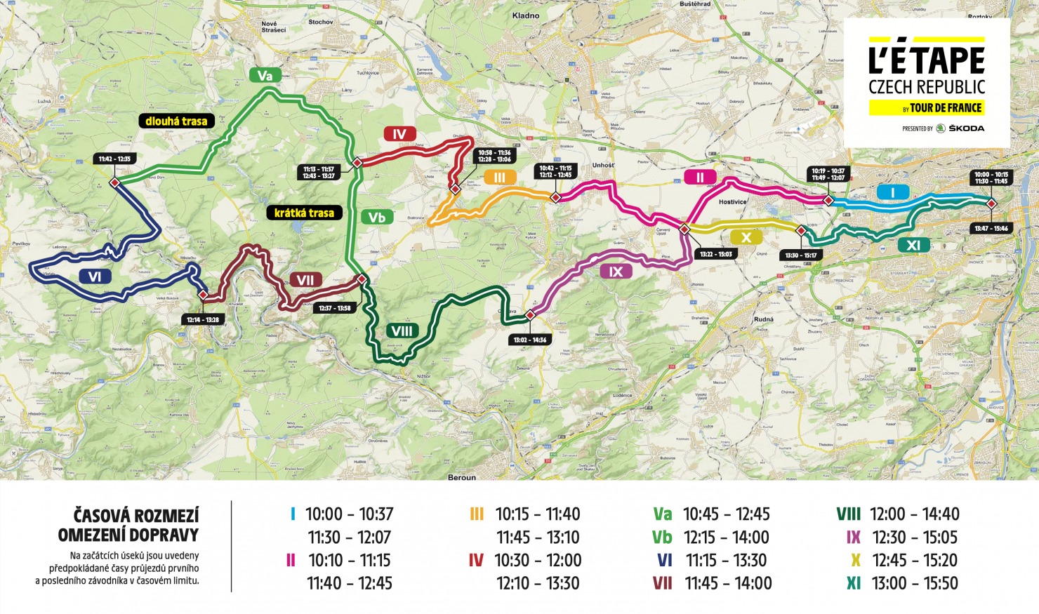 tour de france mapa závodu