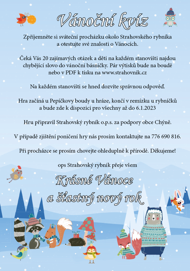 vánoční kvíz leták