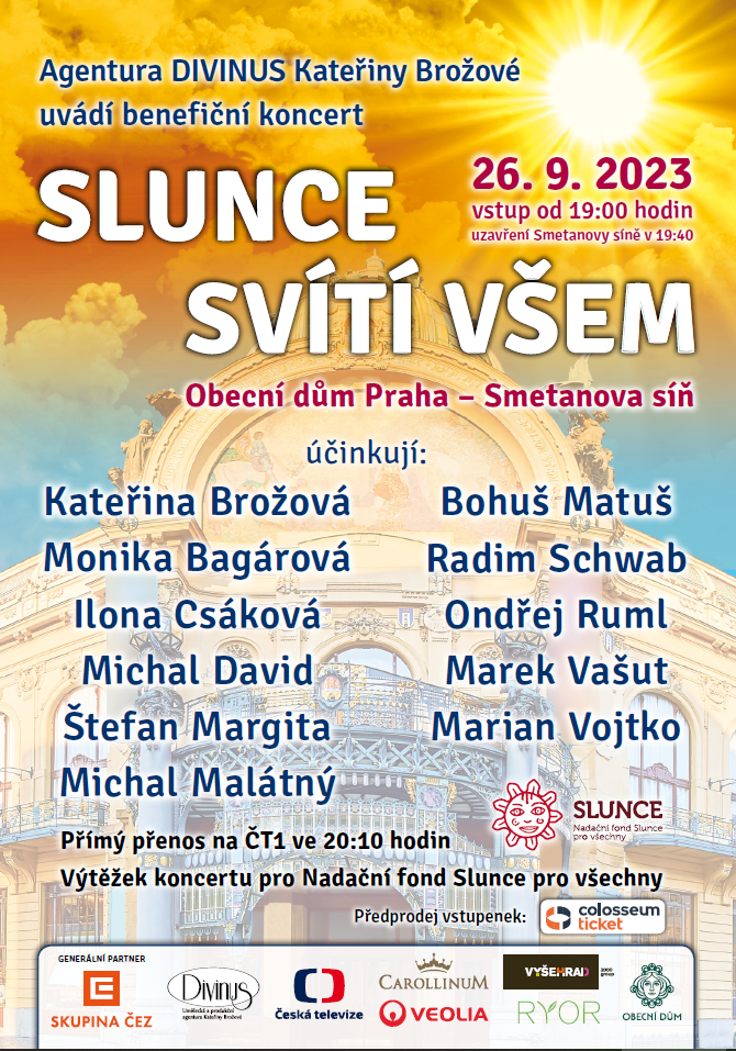 Slunce svítí všem plakát