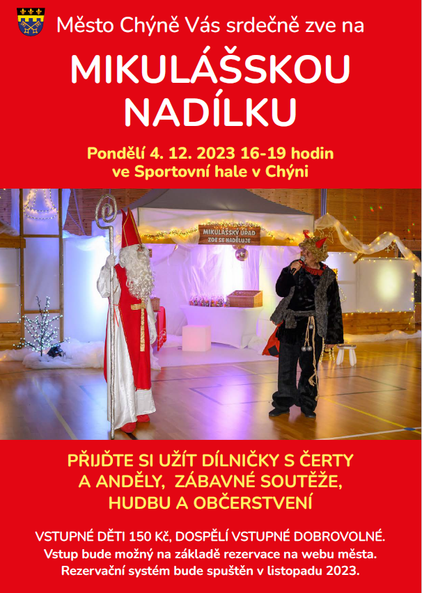 mikulášská nadílka leták
