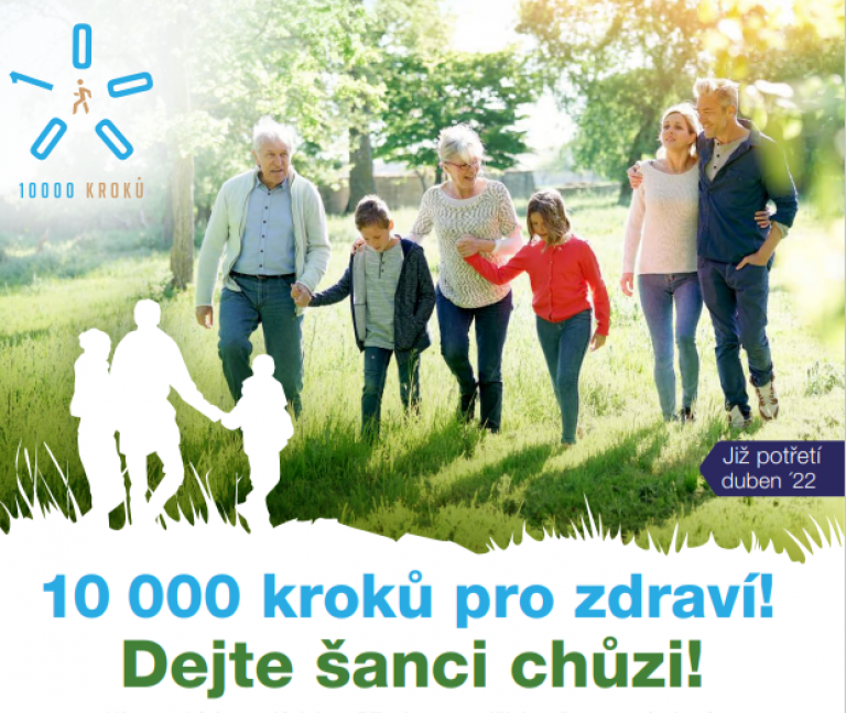 Vyhodnocení dubnové výzvy 10 000 kroků - GRATULUJEME a DĚKUJEME!