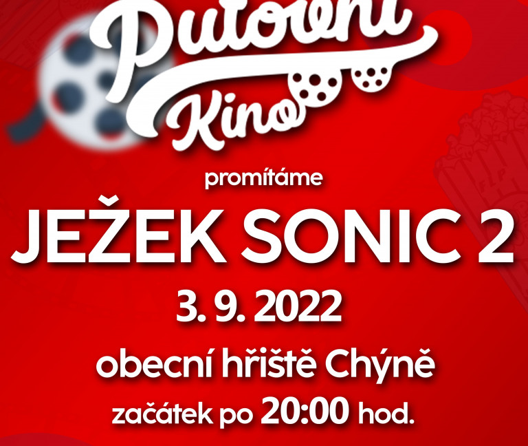 Letní kino - 3. 9. 2022 - film JEŽEK SONIC 2