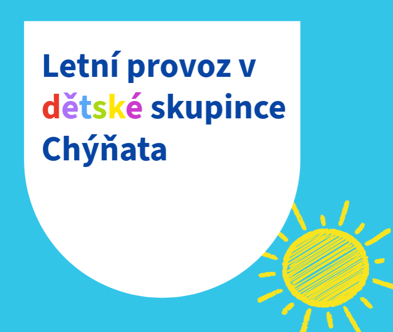 Letní provoz dětská skupinka - VOLNÁ MÍSTA