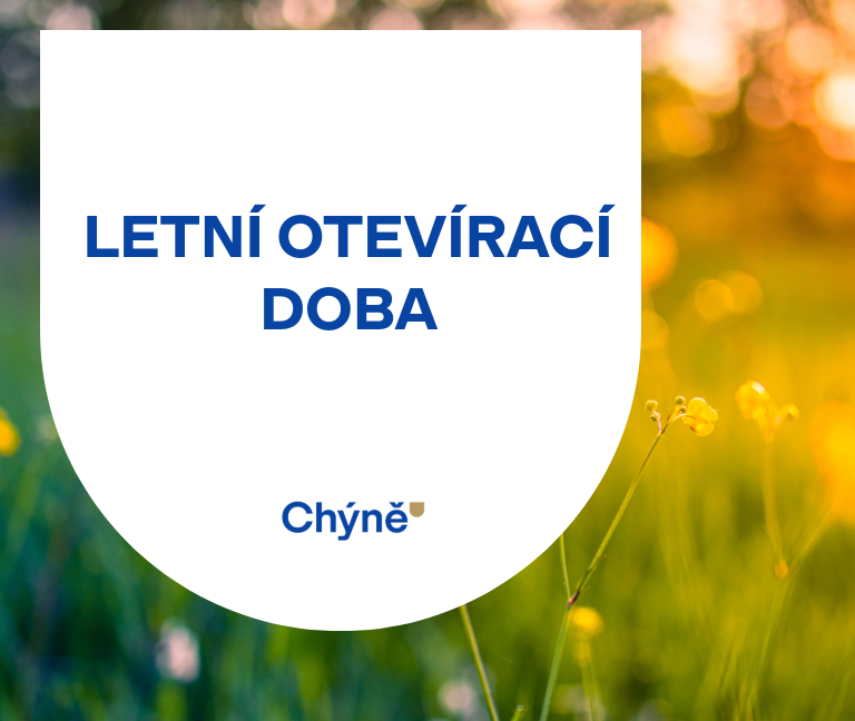 Letní otevírací doba