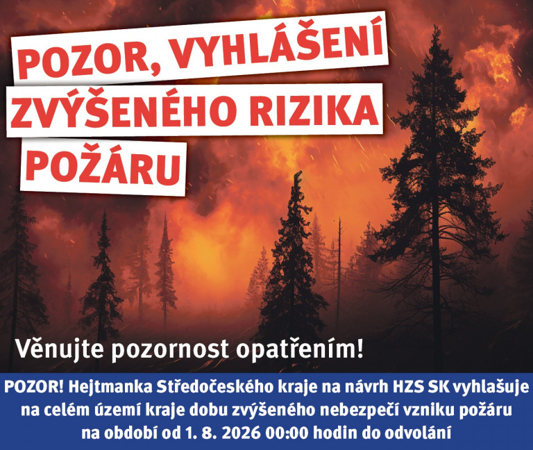 Vyhlášení zvýšeného rizika požáru