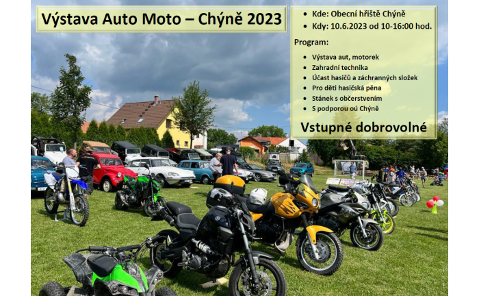 Výstava Auto Moto - Chýně