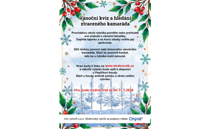 Vánoční kvíz a hledání ztraceného kamaráda