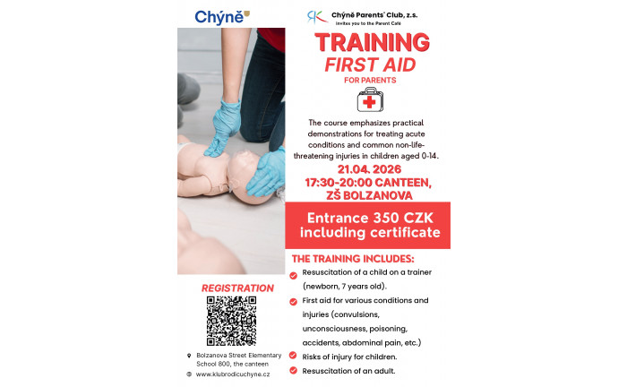 Training first aid for parents