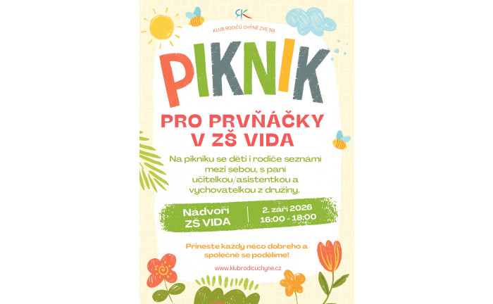 Piknik pro prvňáčky ze ZŠ Vida
