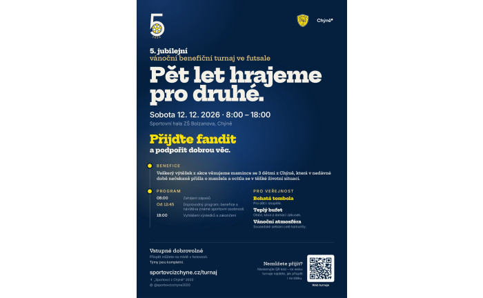 Vánoční benefiční turnaj ve futsale