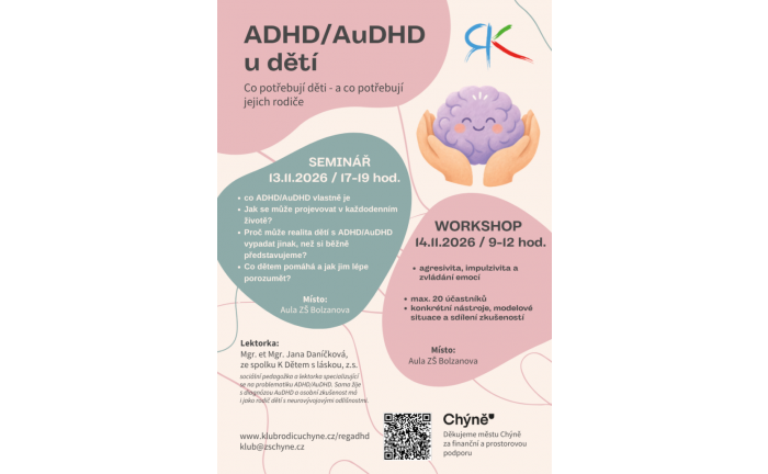 Seminář - ADHD/ AuDHD u dětí